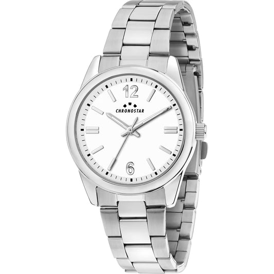 Orologio Chronostar Timeless Braccialato Bianco