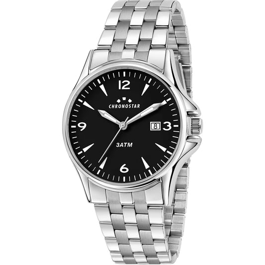 Orologio Chronostar Vintage Braccialato Nero