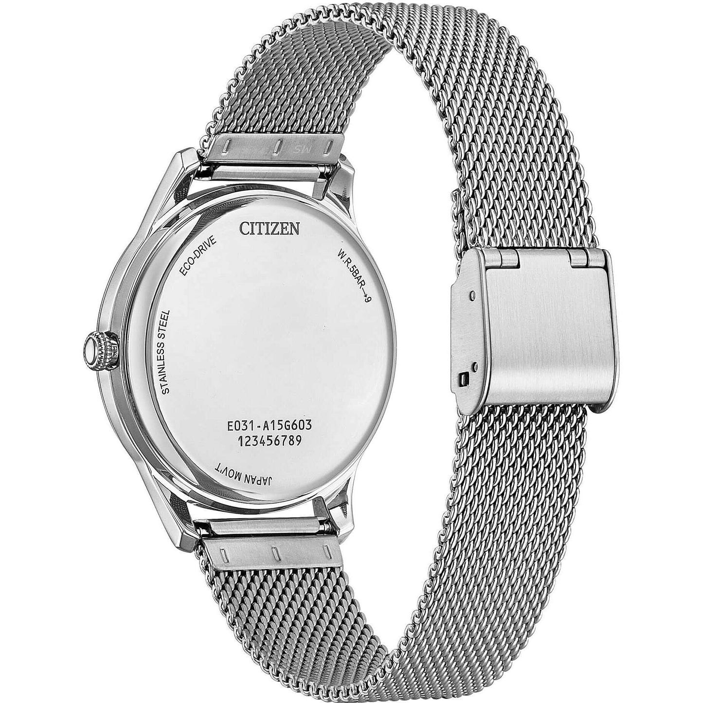 Orologio Citizen Of Action Lady Eco-Drive 34 mm Braccialato Maglia Milano