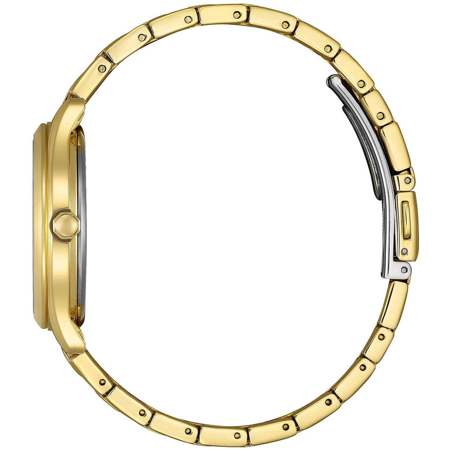 Orologio Citizen Of Action Lady Eco-Drive 33 mm Pvd Oro Braccialato Bianco