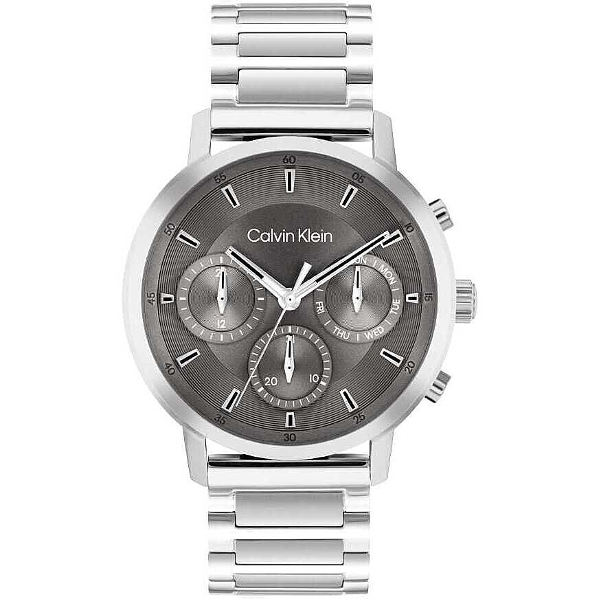 Orologio Calvin Klein Gauge Multifunzione 41 mm Braccialato Grigio