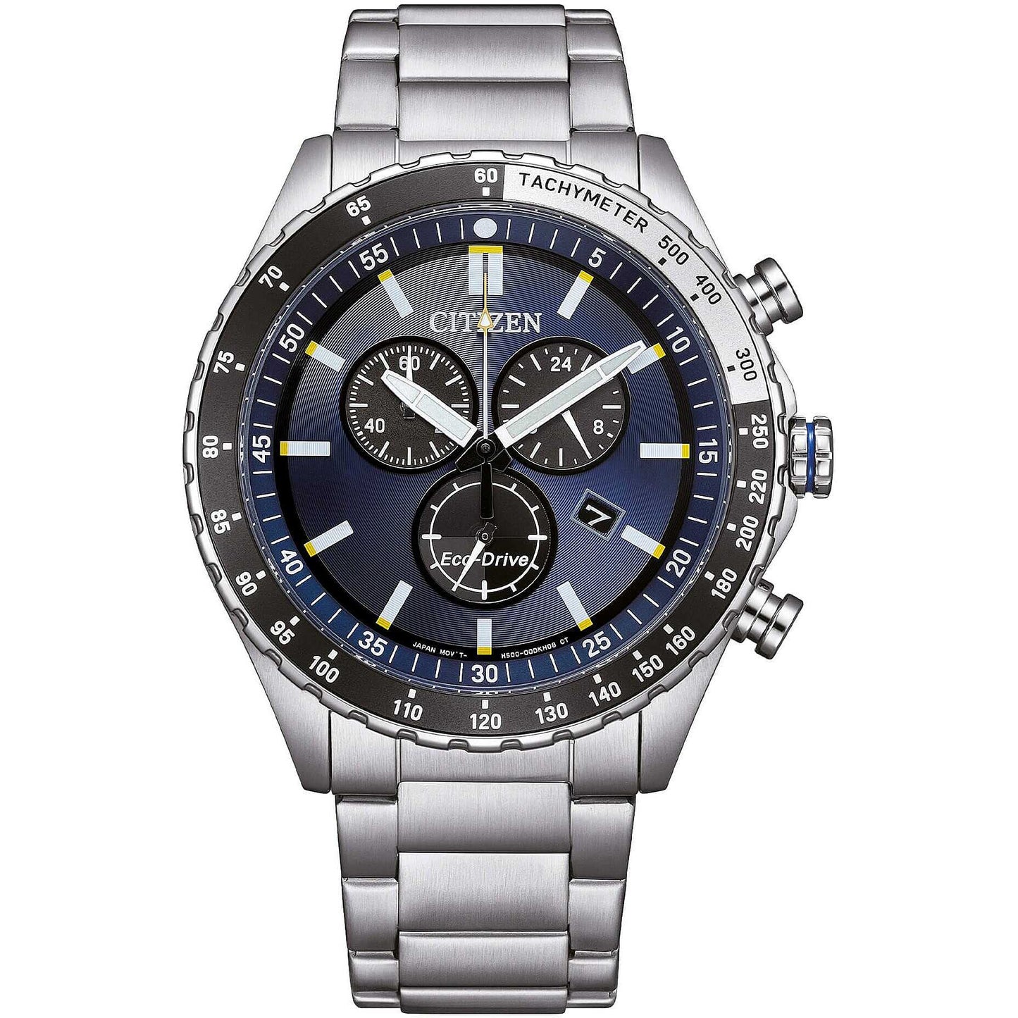 Orologio Citizen Of Action Crono Eco-Drive 43 mm Braccialato Blu/Nero
