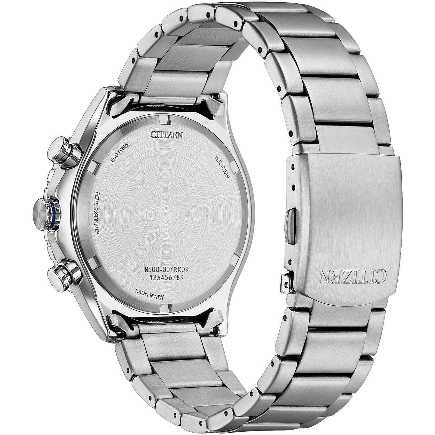Orologio Citizen Of Action Crono Eco-Drive 43 mm Braccialato Blu/Nero