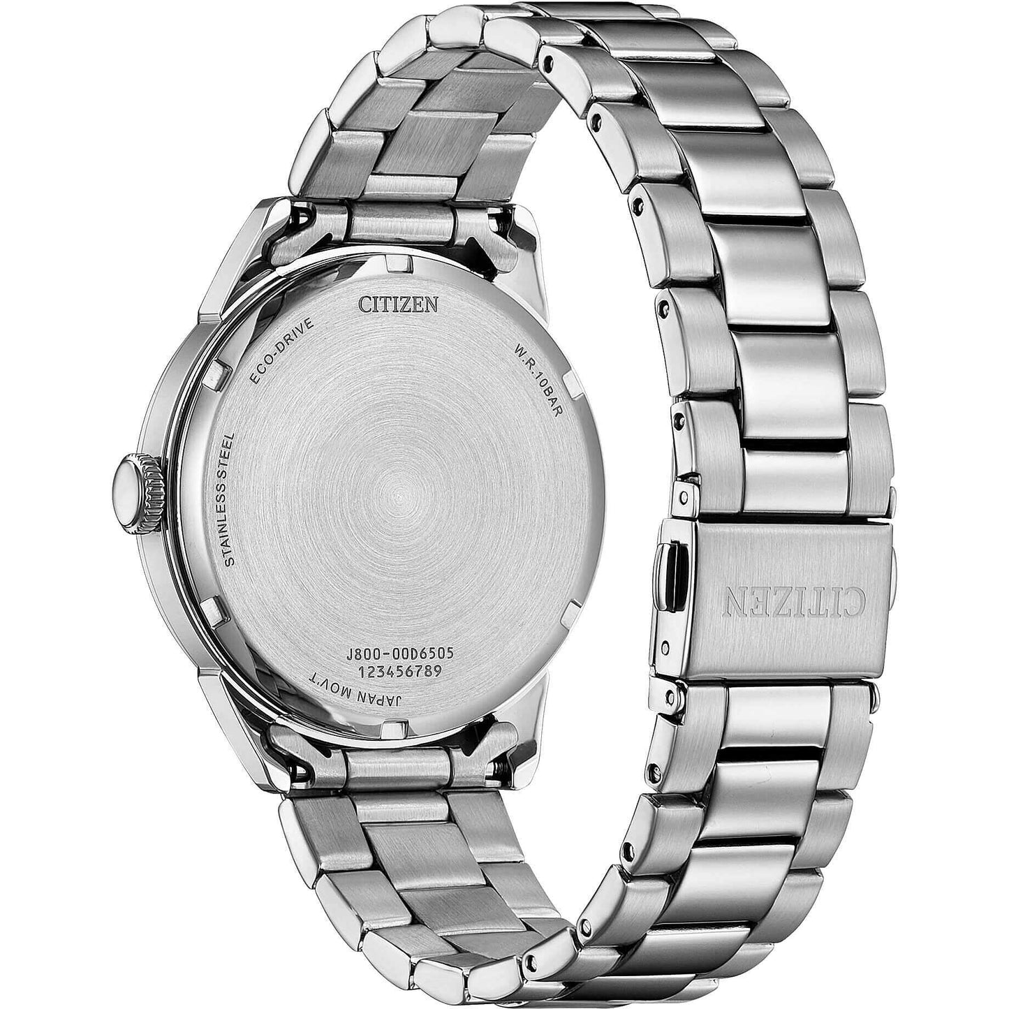 Orologio Citizen Of Action Day-Date Eco-Drive 40 mm Braccialato Nero