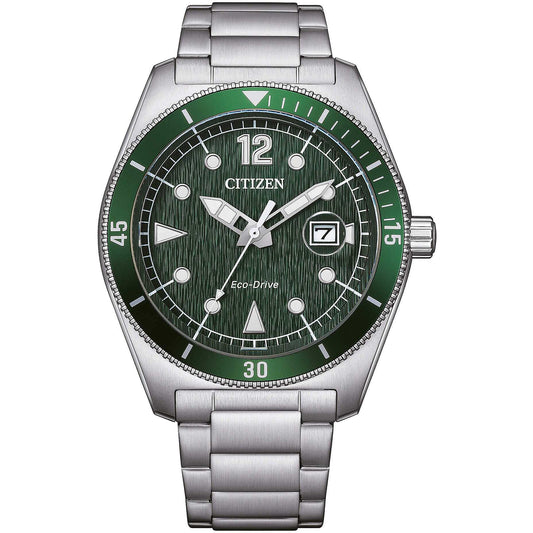 Orologio Citizen Of Action Eco-Drive 43 mm Braccialato Verde