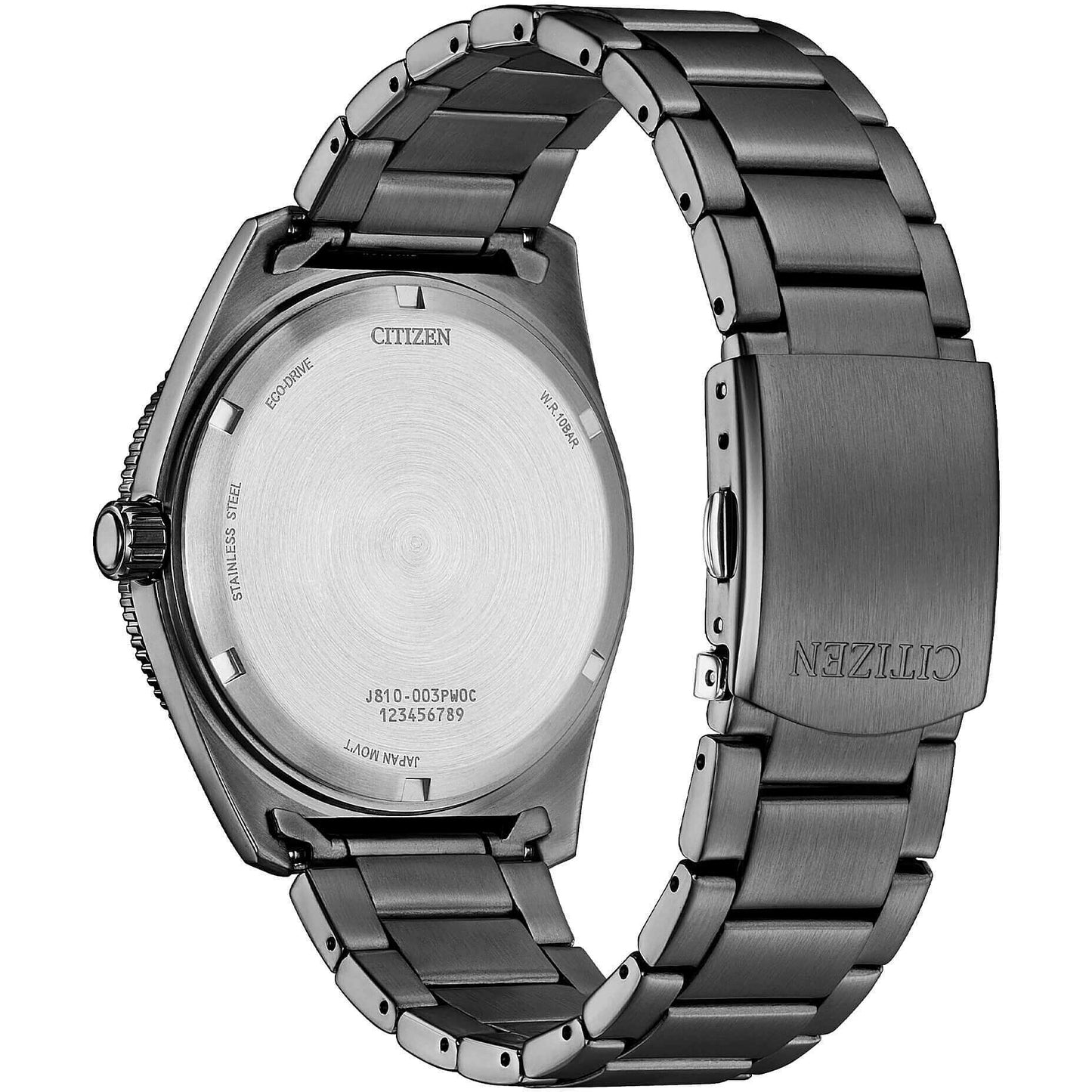 Orologio Citizen Of Action Eco-Drive 43 mm Pvd Grigio Braccialato Celeste