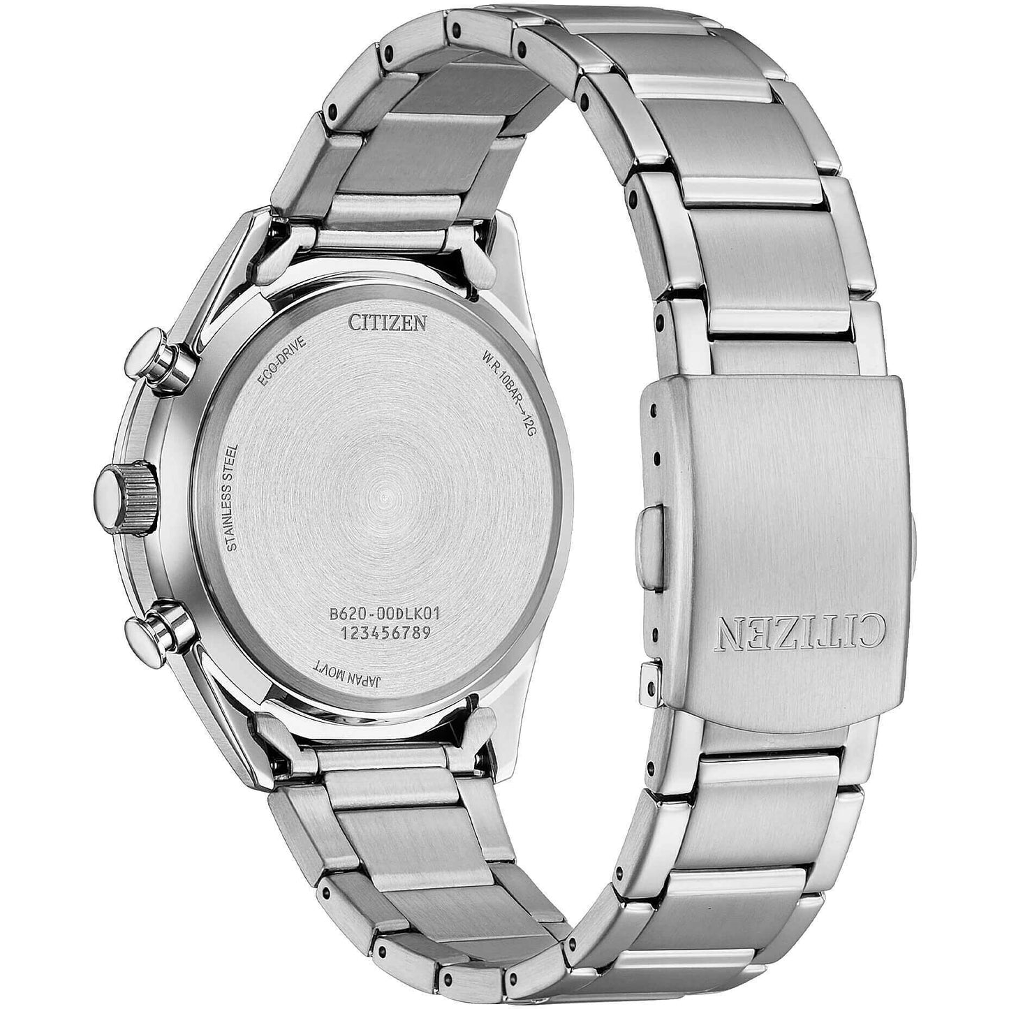 Orologio Citizen Of Action Crono Eco-Drive 40 mm Braccialato Nero