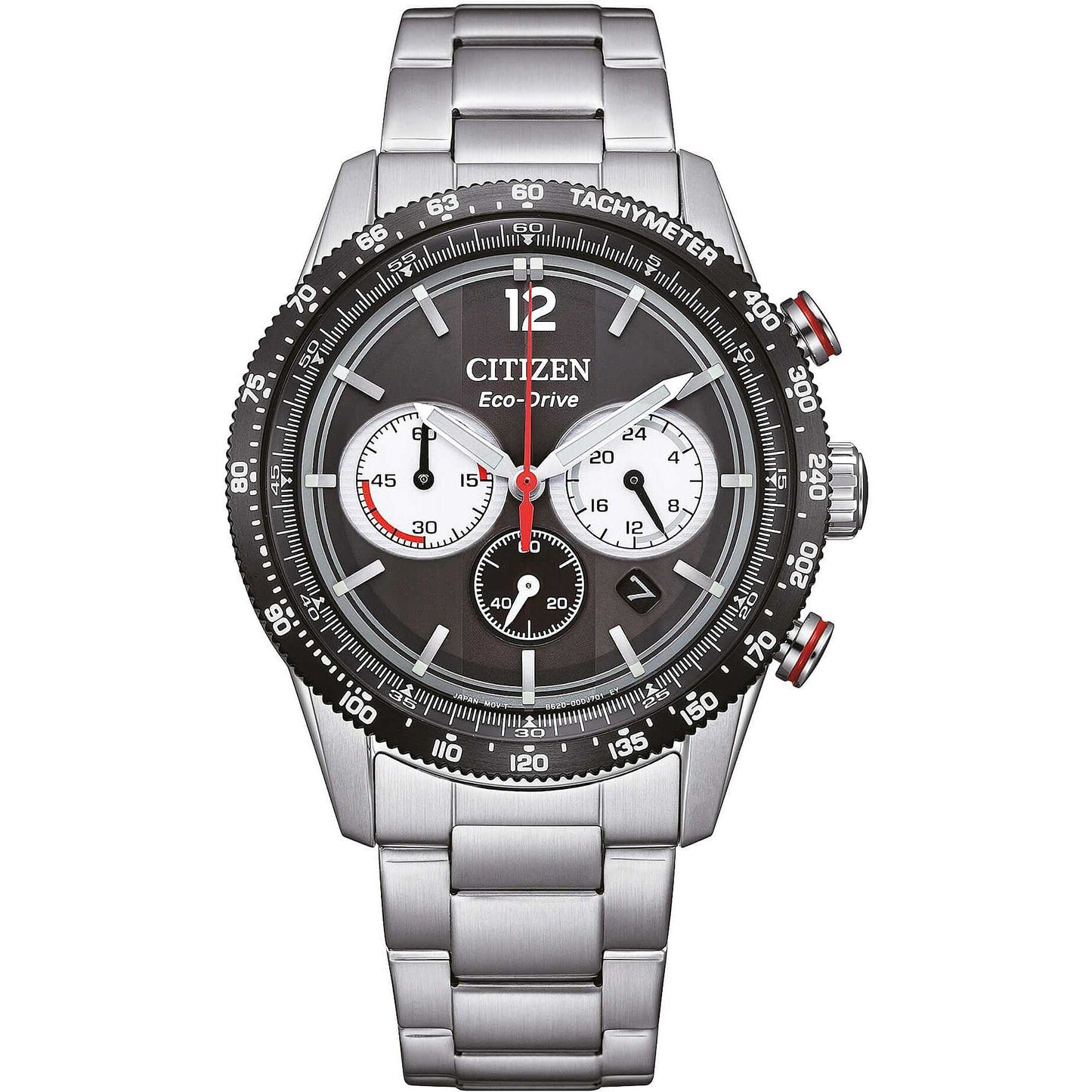 Orologio Citizen Of Action Crono Eco-Drive 39 mm Braccialato Grigio
