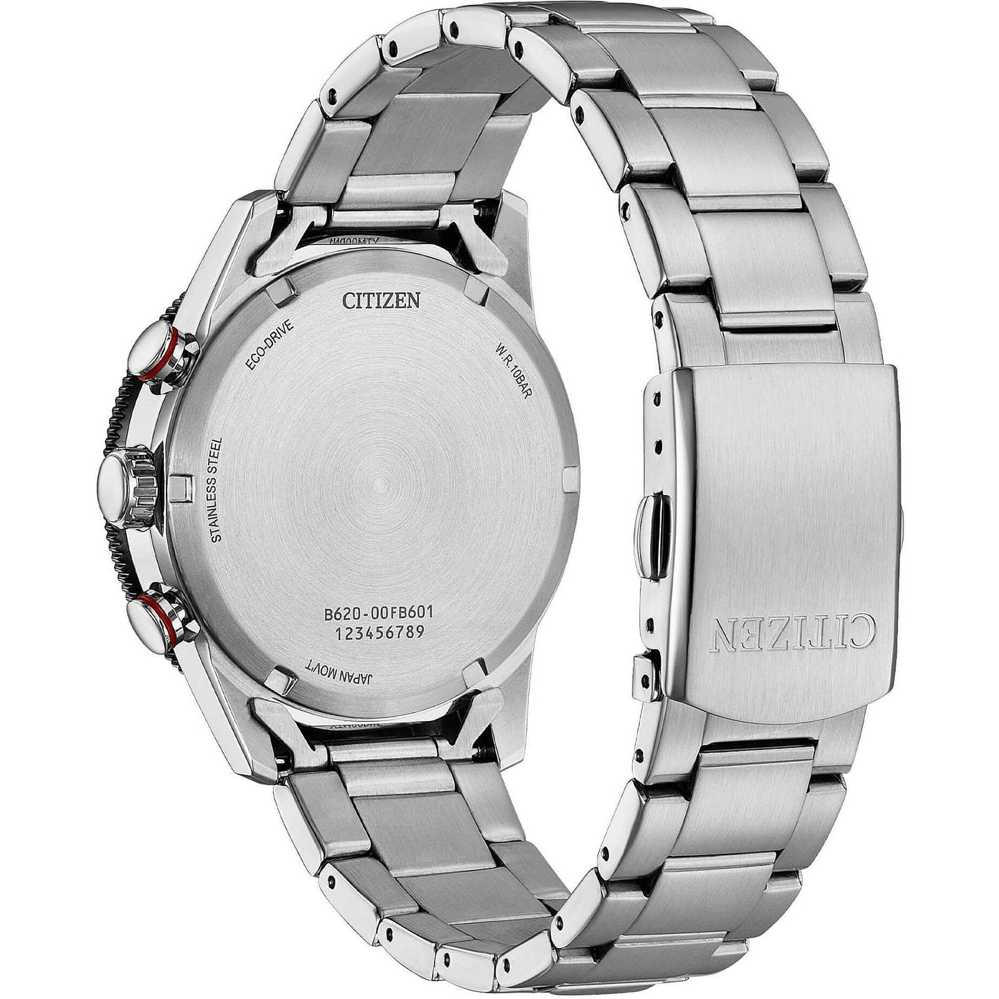 Orologio Citizen Of Action Crono Eco-Drive 39 mm Braccialato Grigio