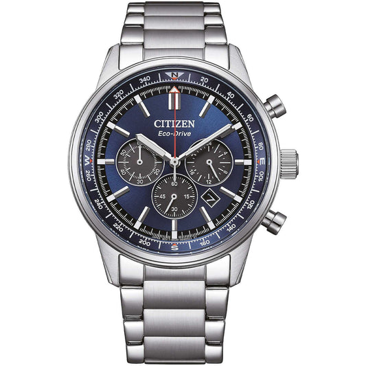 Orologio Citizen Of Action Crono Eco-Drive 42 mm Braccialato Blu/Nero