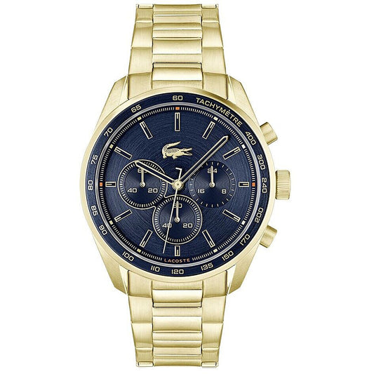 Orologio Lacoste Boston Chrono 42 mm Pvd Oro Braccialato Blu