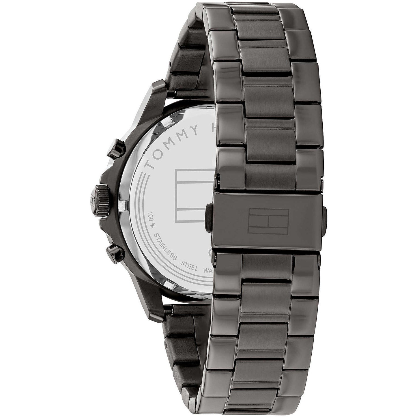 Orologio Tommy Hilfiger Henry Multifunzione 44 mm Acciaio Braccialato Nero