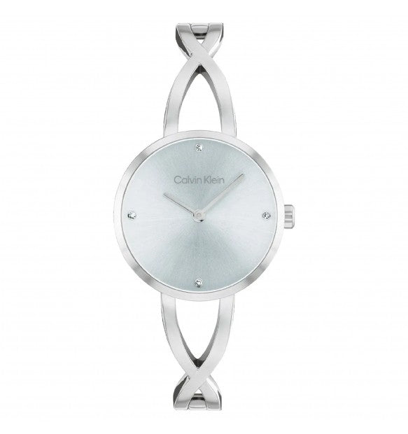 Orologio Calvin Klein Sculpted Embrace Lady 28 mm Acciaio Braccialato Silver
