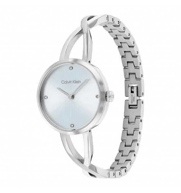 Orologio Calvin Klein Sculpted Embrace Lady 28 mm Acciaio Braccialato Silver