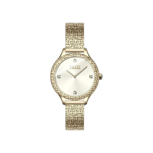 Orologio Alviero Martini 1A Classe Ibiza Lady 32 Mm Pvd Oro Braccialato Maglia Milanese Lavorata