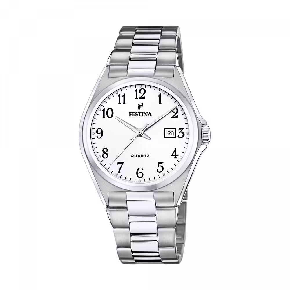 Orologio Festina Classic 40 Mm Acciaio Braccialato Silver