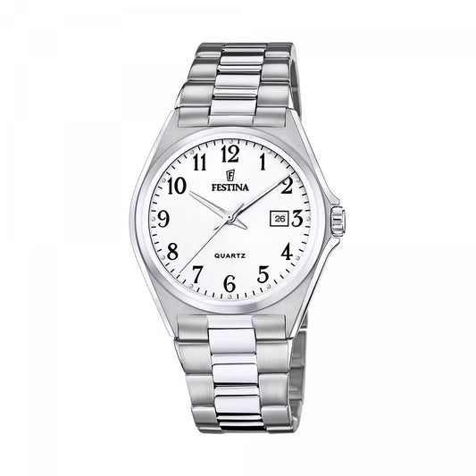 Orologio Festina Classic 40 Mm Acciaio Braccialato Silver