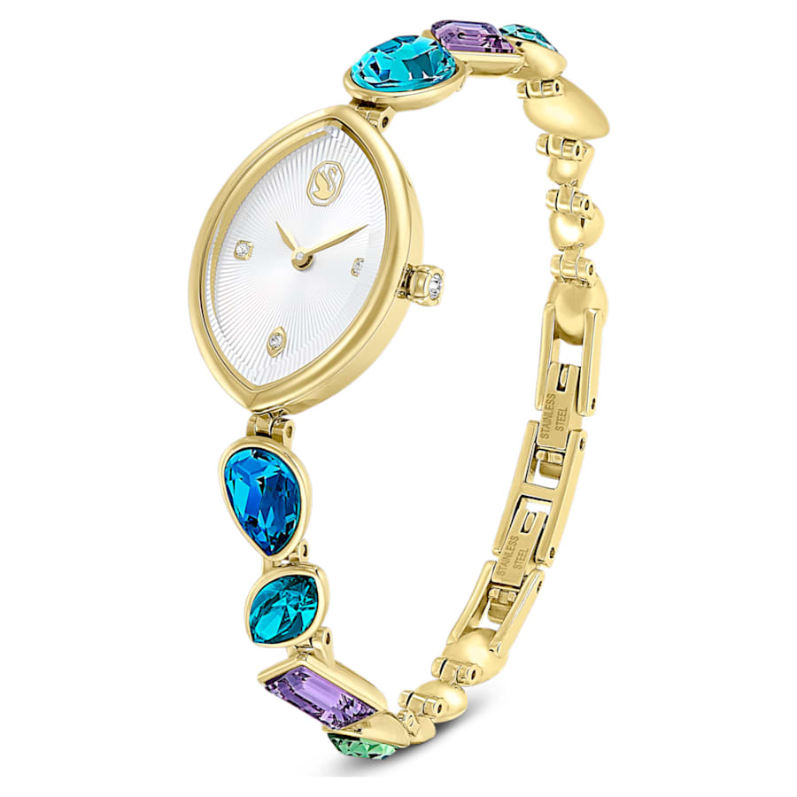 Orologio Swarovski Gema Bracciale in cristallo, Tono dorato, Finitura in tono dorato