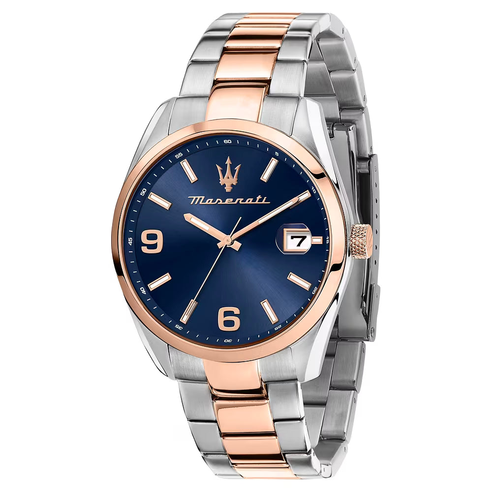 Orologio Maserati Attrazione 43 Mm Acciaio Braccialato Acciaio/Pvd Oro Rosa
