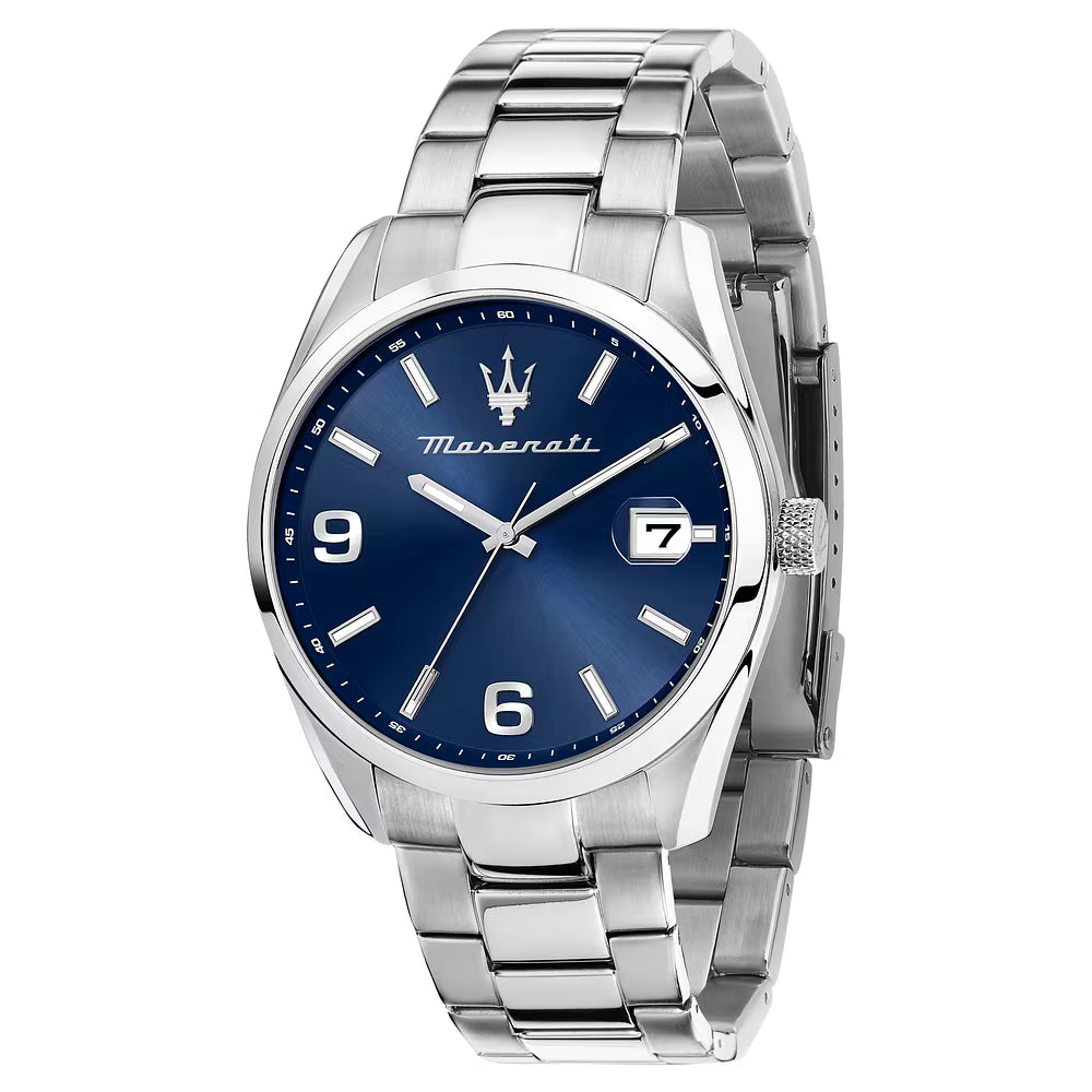 Orologio Maserati Attrazione 43 Mm Acciaio Braccialato Blu