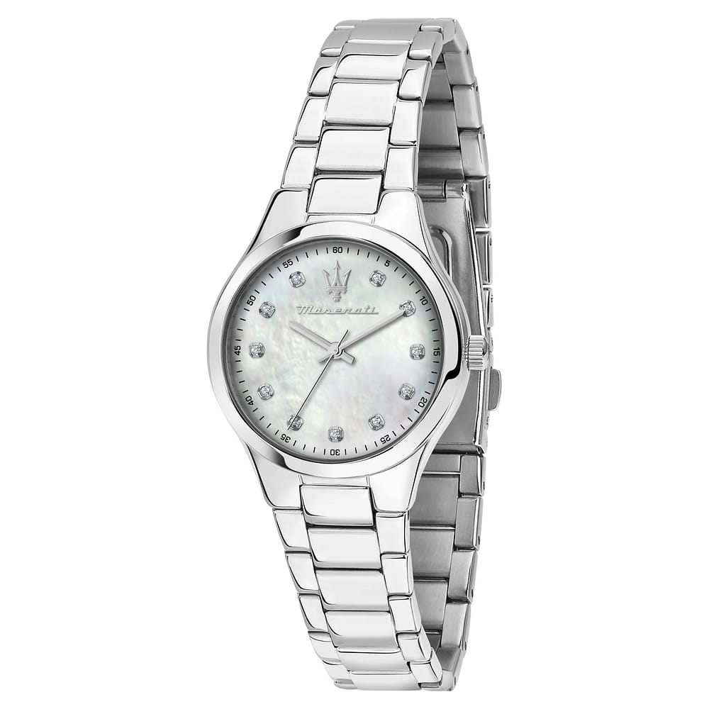 Orologio Donna Maserati Attrazione 30 Mm Acciaio Braccialato Madreperla