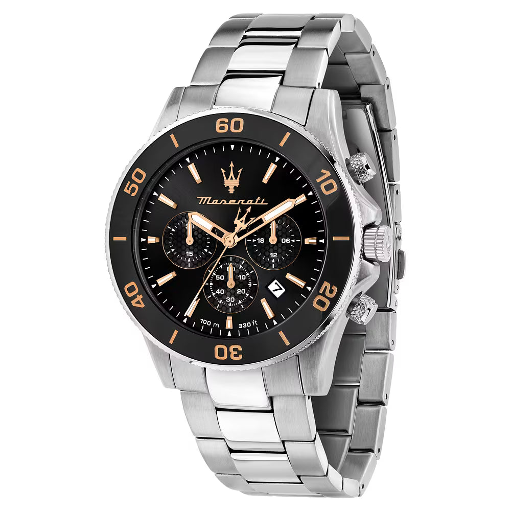 Orologio Maserati Competizione Chrono 43 Mm Acciaio Braccialato