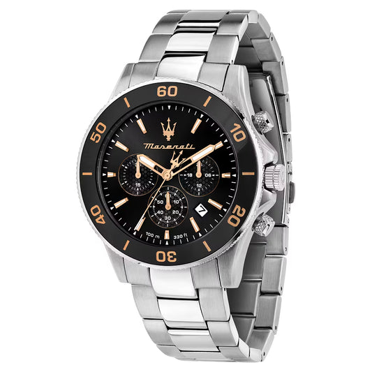 Orologio Maserati Competizione Chrono 43 Mm Acciaio Braccialato