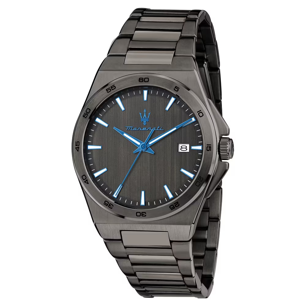 Orologio Maserati Dark Edition Velocità Slim 40 Mm Pvd Grigio Braccialato