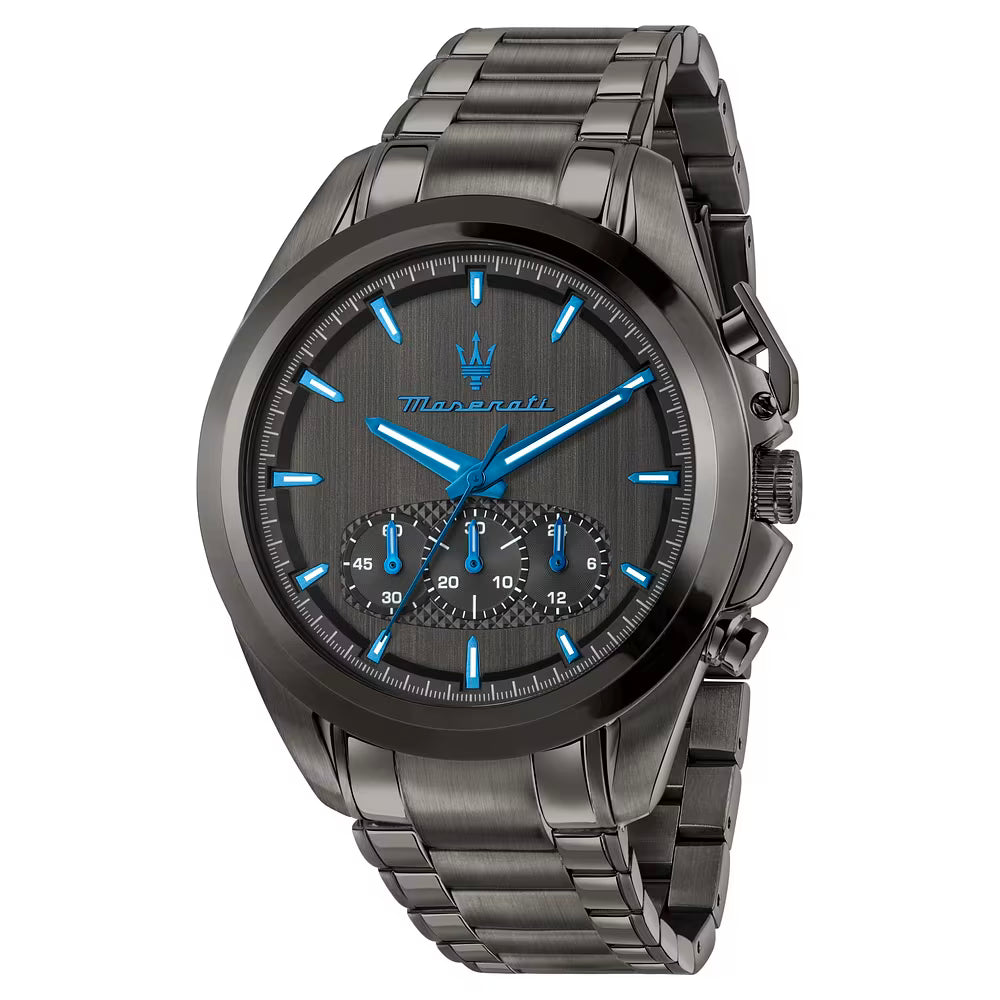 Orologio Maserati Dark Edition Traguardo Chrono 43 Mm Pvd Grigio Braccialato