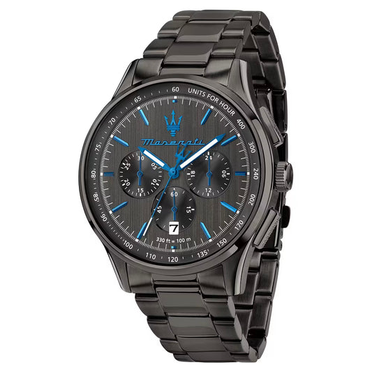 Orologio Maserati Dark Edition Sorpasso Chrono 42 Mm Pvd Grigio Braccialato