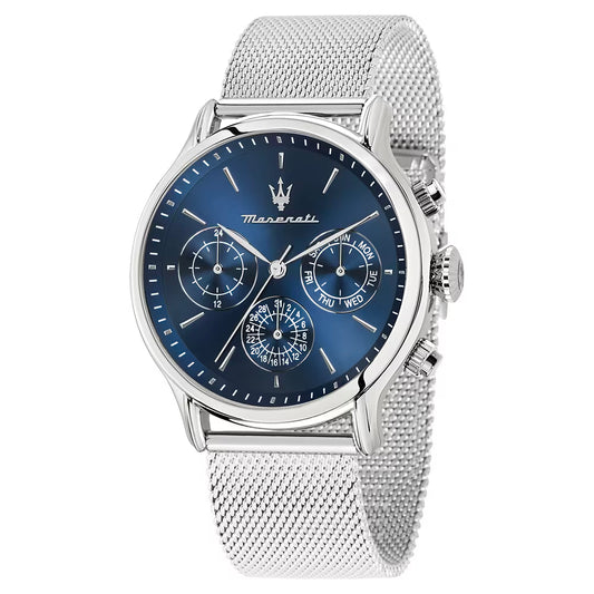 Orologio Maserati Epoca Multifunzione 42 Mm Acciaio Braccialato Maglia Milanese