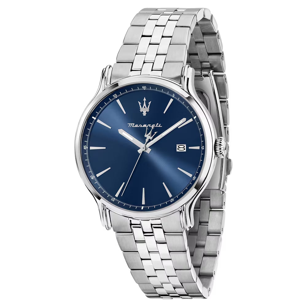 Orologio Maserati Epoca Slim 40 Mm Acciaio Braccialato Blu