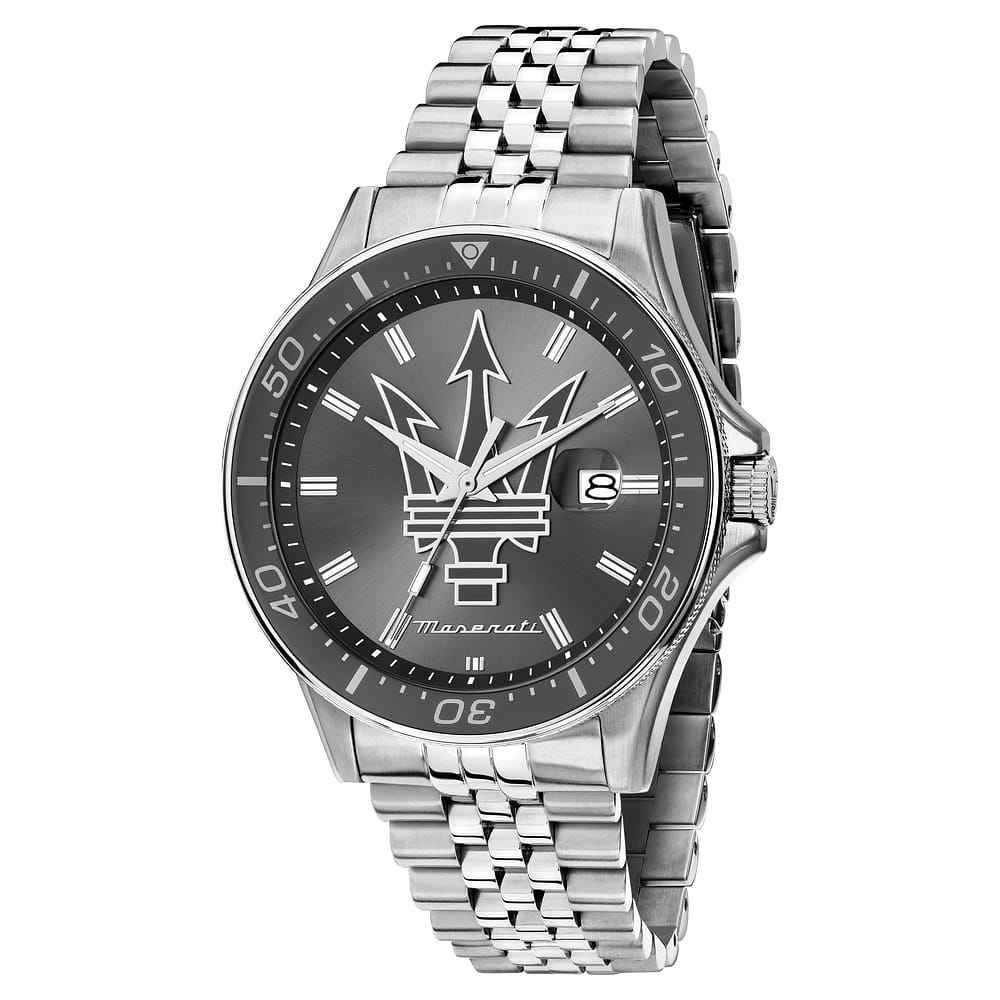 Orologio Maserati Sfida 44 mm Acciaio Pvd Dark Gun Braccialato