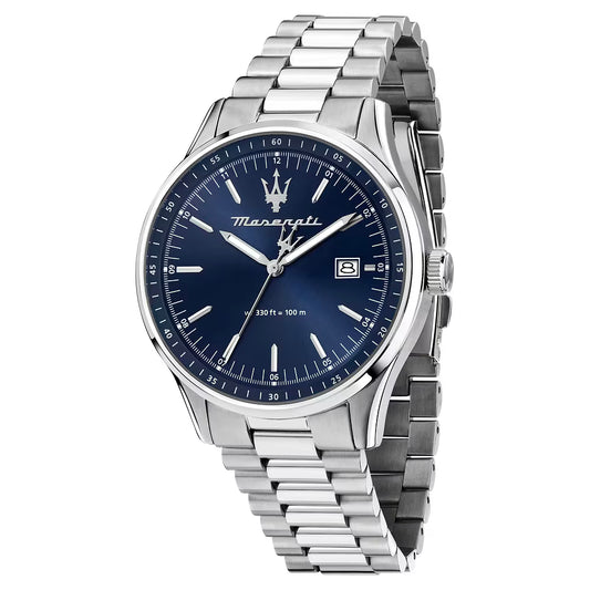 Orologio Maserati Sorpasso 42 Mm Acciaio Braccialato Blu