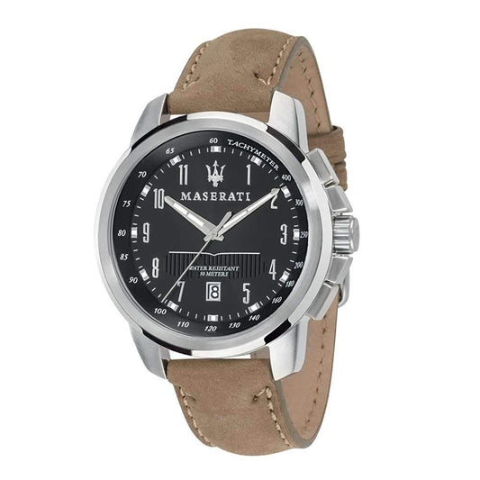 Orologio Maserati Successo 44 mm Cinturino Pelle Scamosciata