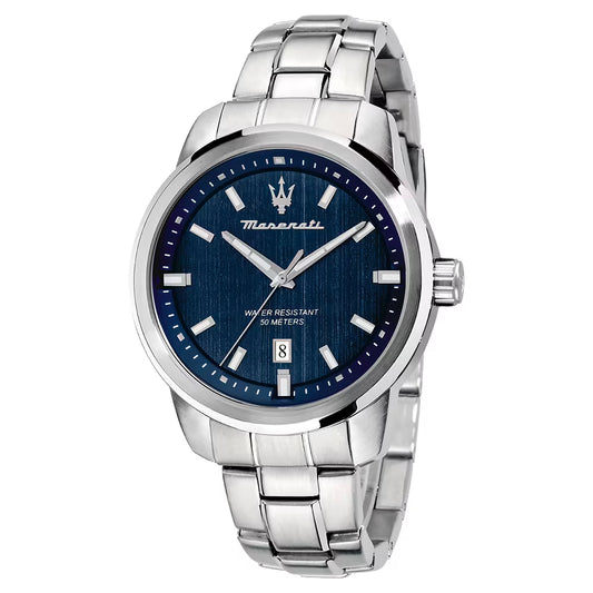 Orologio Maserati Time Successo 44 mm Acciaio Braccialato Blu