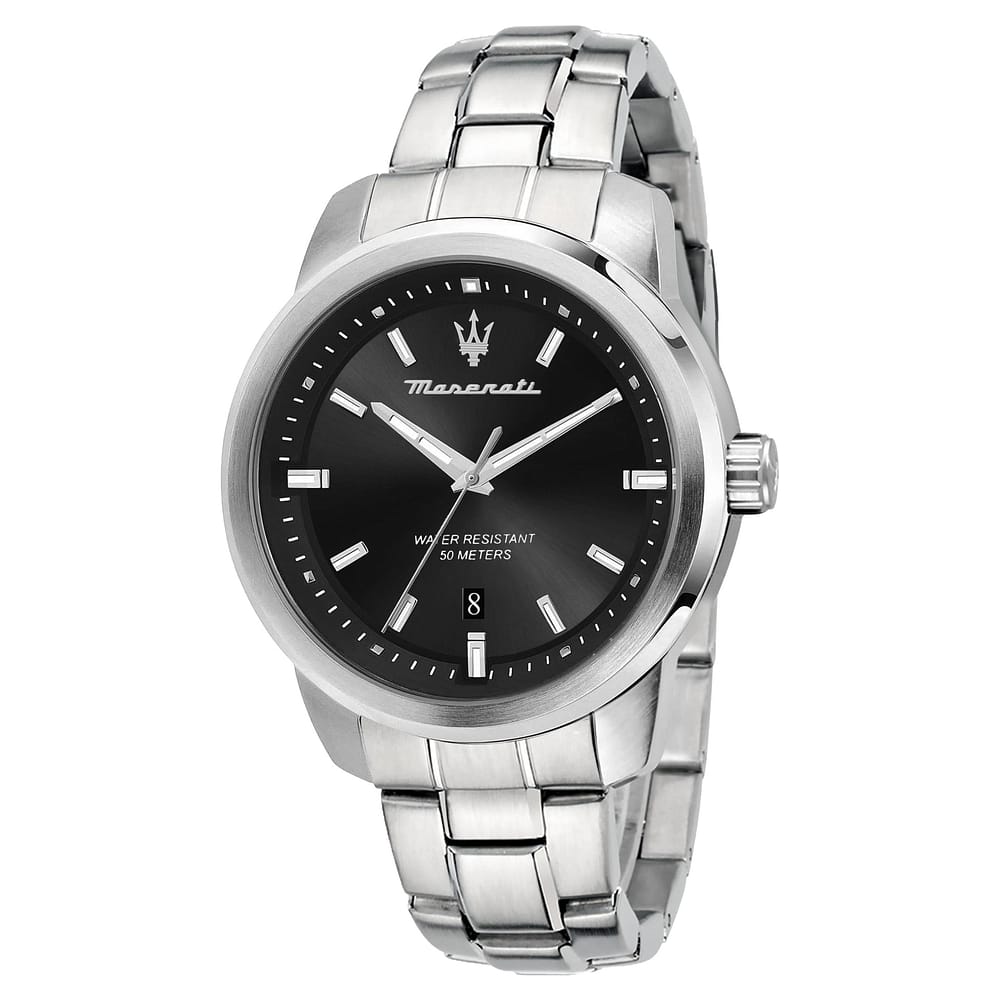 Orologio Maserati Time Successo 44 mm Acciaio Braccialato Nero