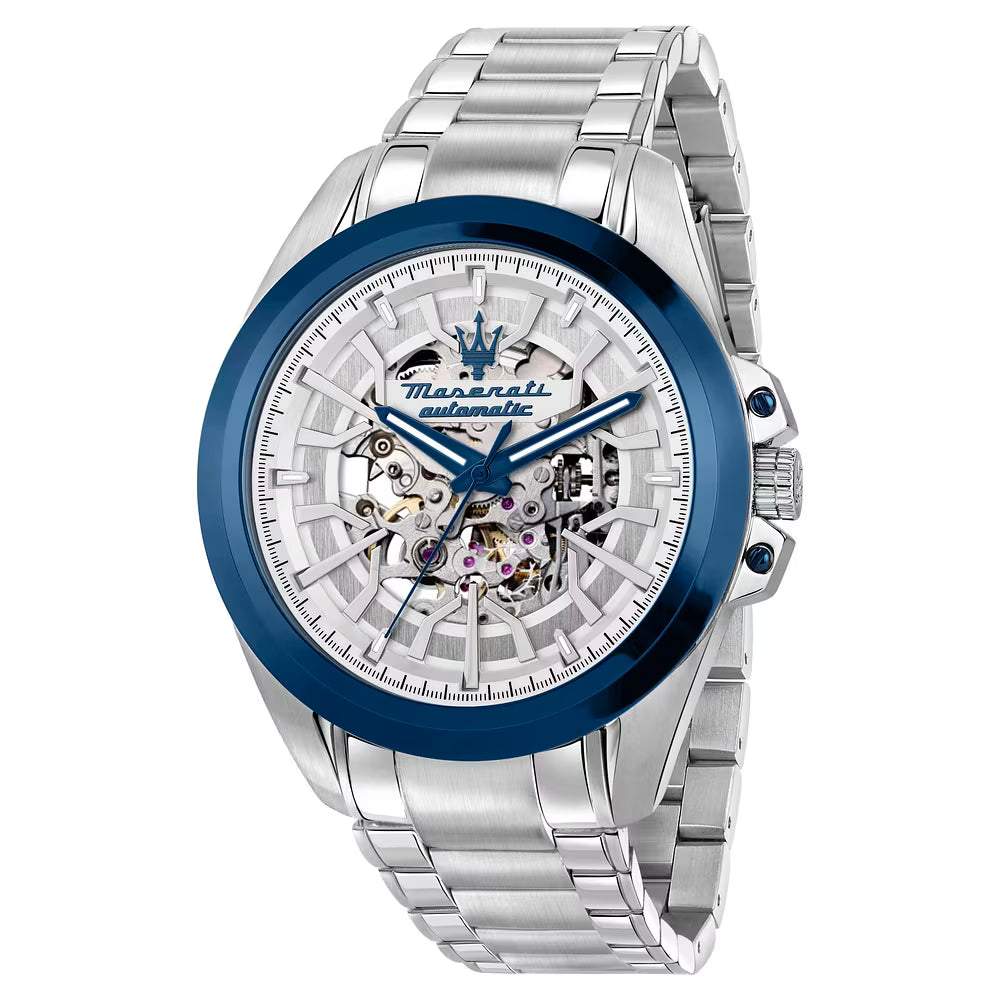 Orologio Maserati Traguardo 43 Mm Automatico Acciaio Braccialato