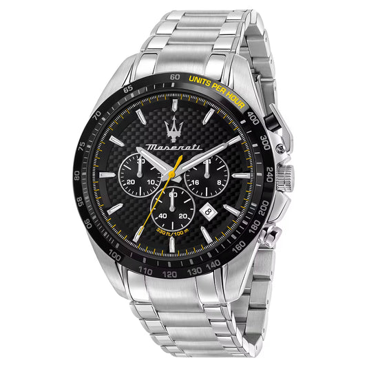Orologio Maserati Traguardo Chrono 45 Mm Acciaio Braccialato