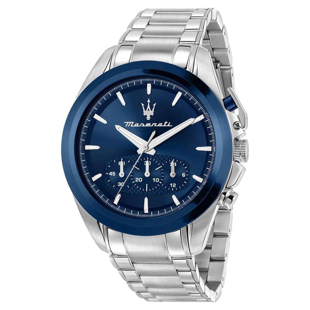 Orologio Maserati Traguardo 43 mm Chrono Acciaio Braccialato