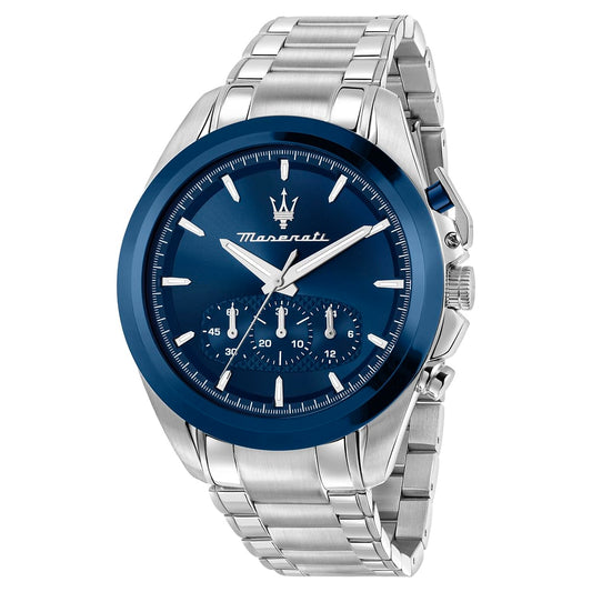Orologio Maserati Traguardo 43 mm Chrono Acciaio Braccialato