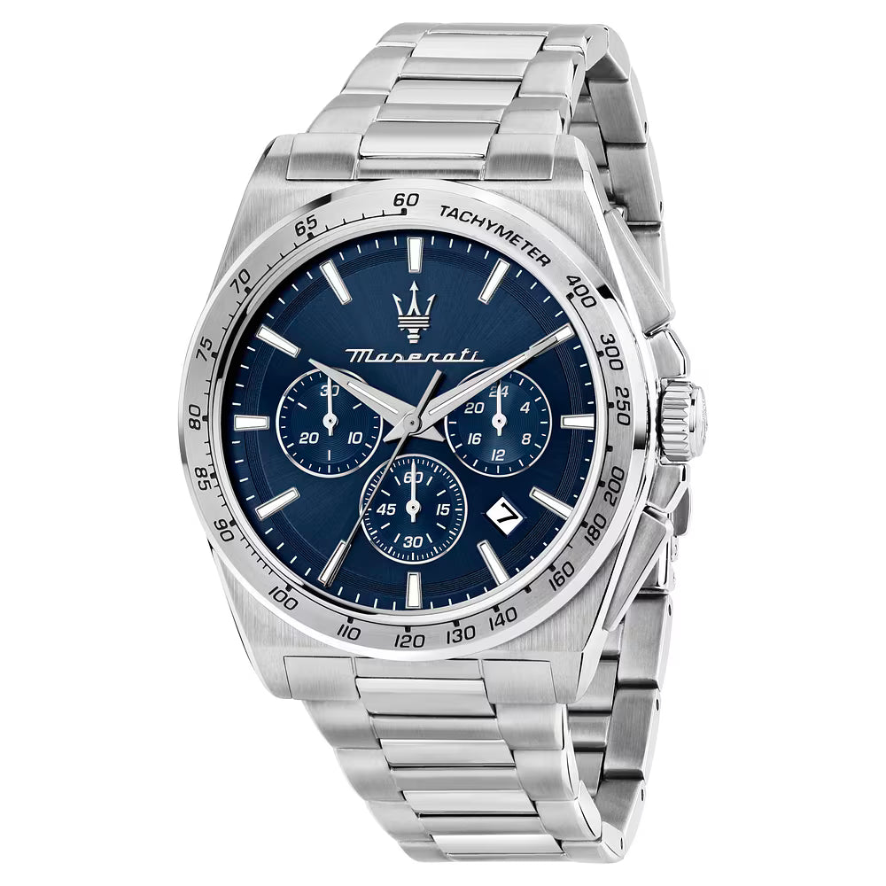 Orologio Maserati Velocità 43 mm Chrono Acciaio Braccialato
