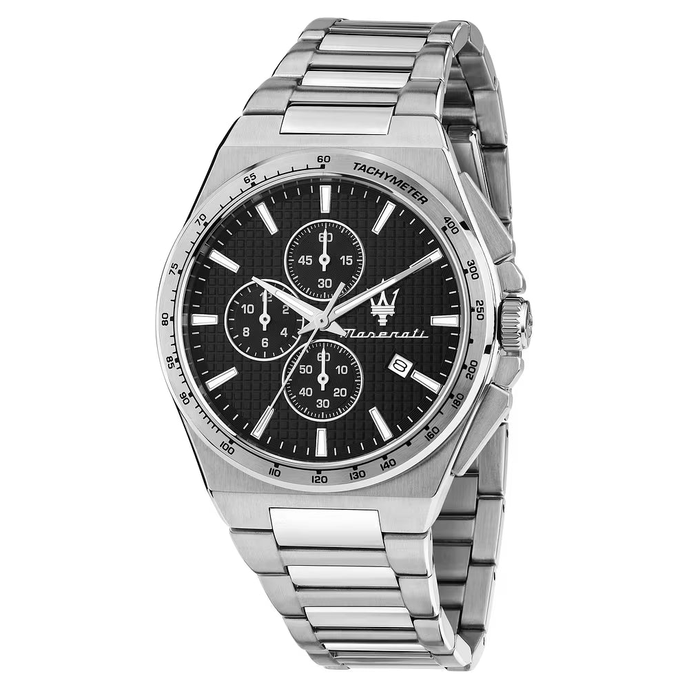 Orologio Maserati Velocità Chrono 41 Mm Acciaio Braccialato