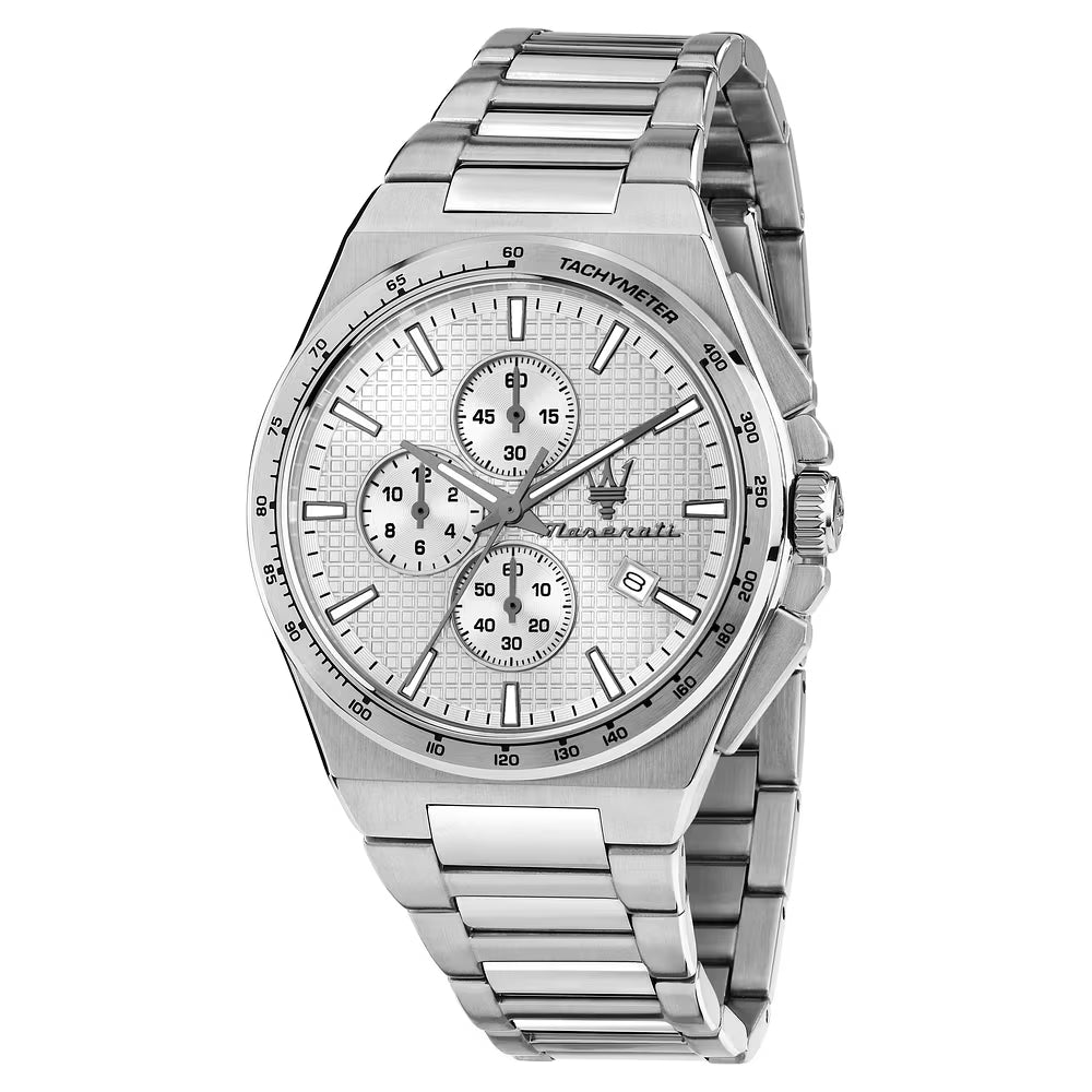 Orologio Maserati Velocità Slim 41 mm Chrono Acciaio Braccialato