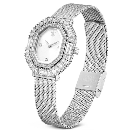 Orologio Swarovski Matrix octagon Bracciale di metallo, Tono argentato, Acciaio inossidabile