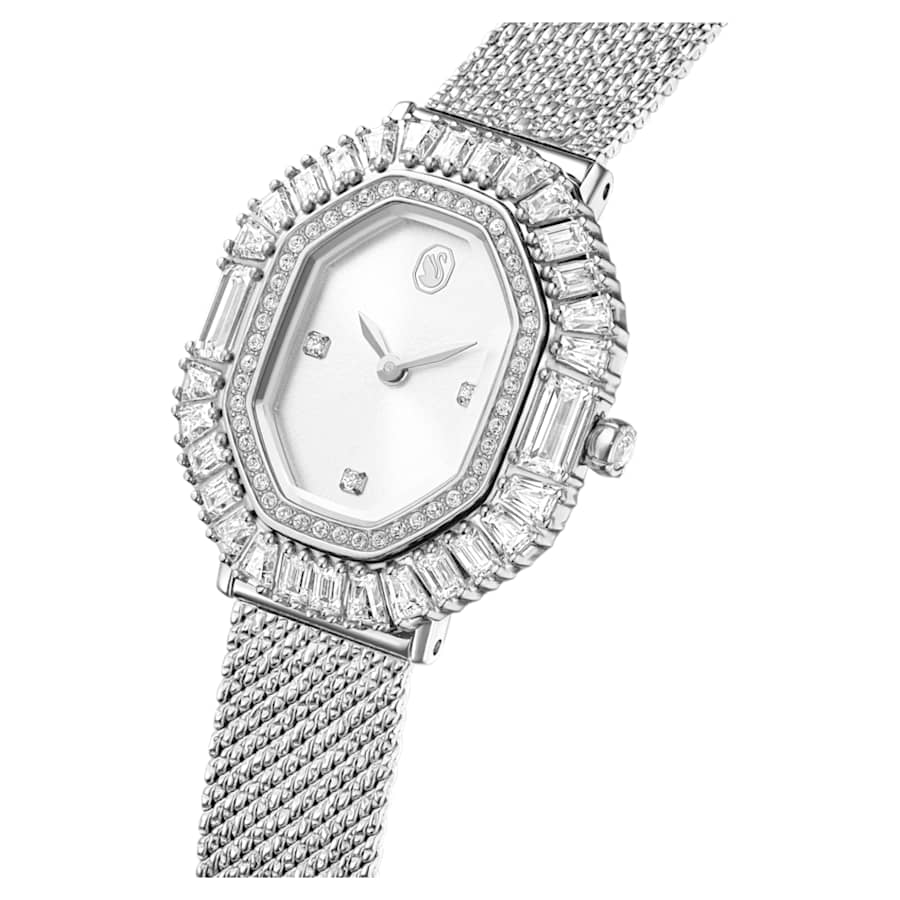 Orologio Swarovski Matrix octagon Bracciale di metallo, Tono argentato, Acciaio inossidabile