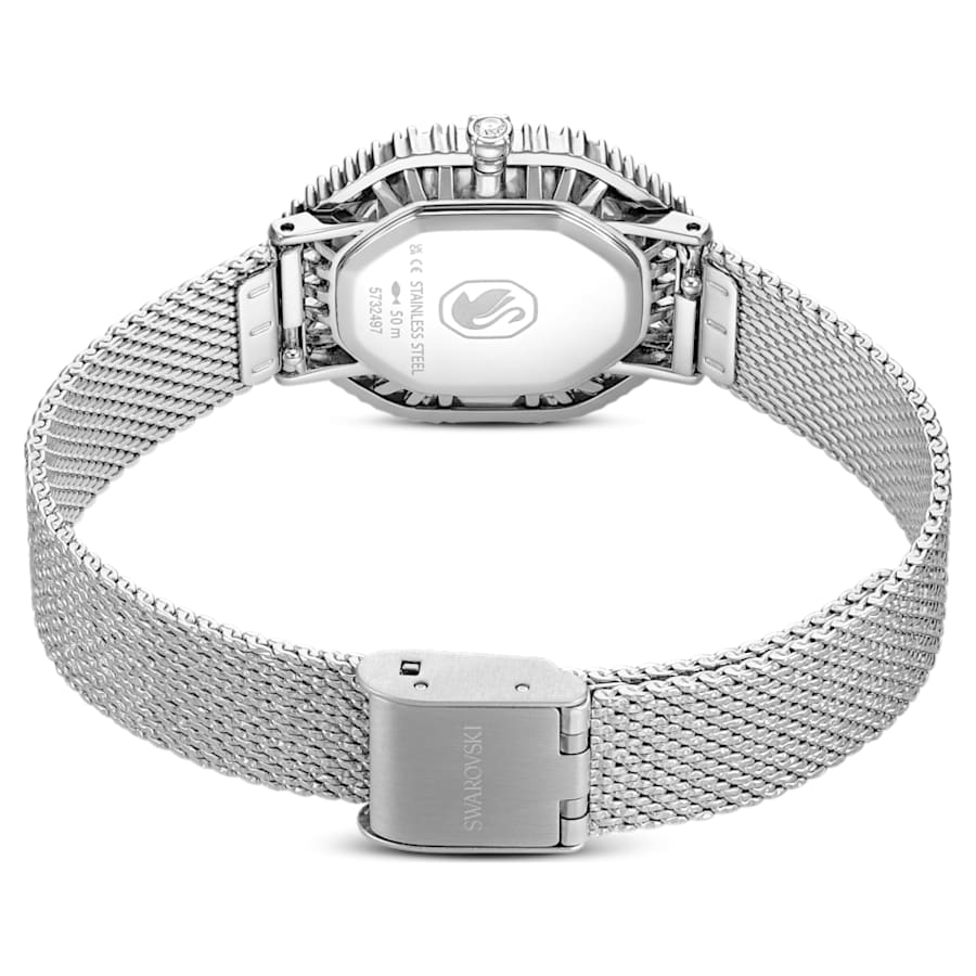 Orologio Swarovski Matrix octagon Bracciale di metallo, Tono argentato, Acciaio inossidabile