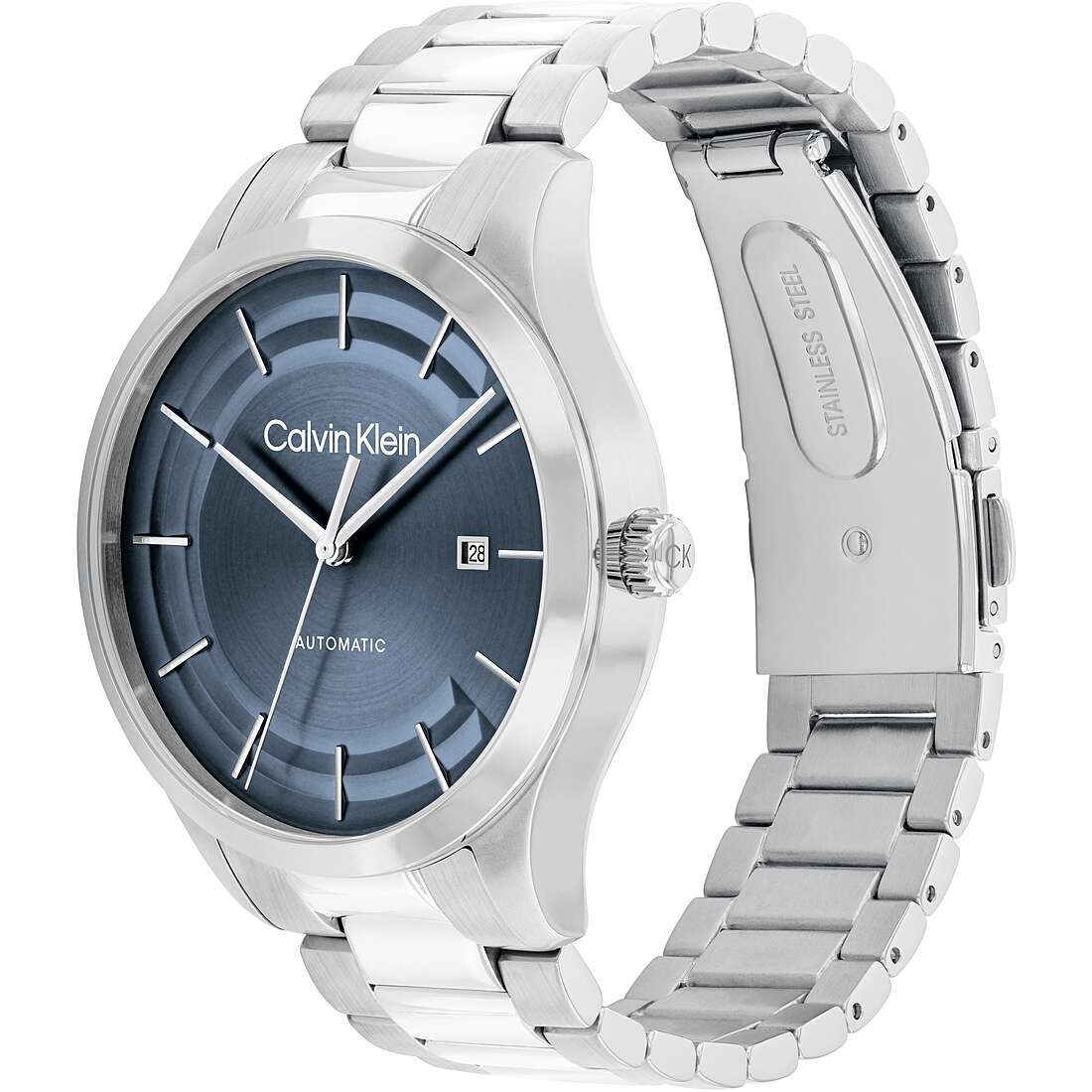 Orologio Calvin Klein Ck Iconic Automatico 40 mm Braccialato Blu