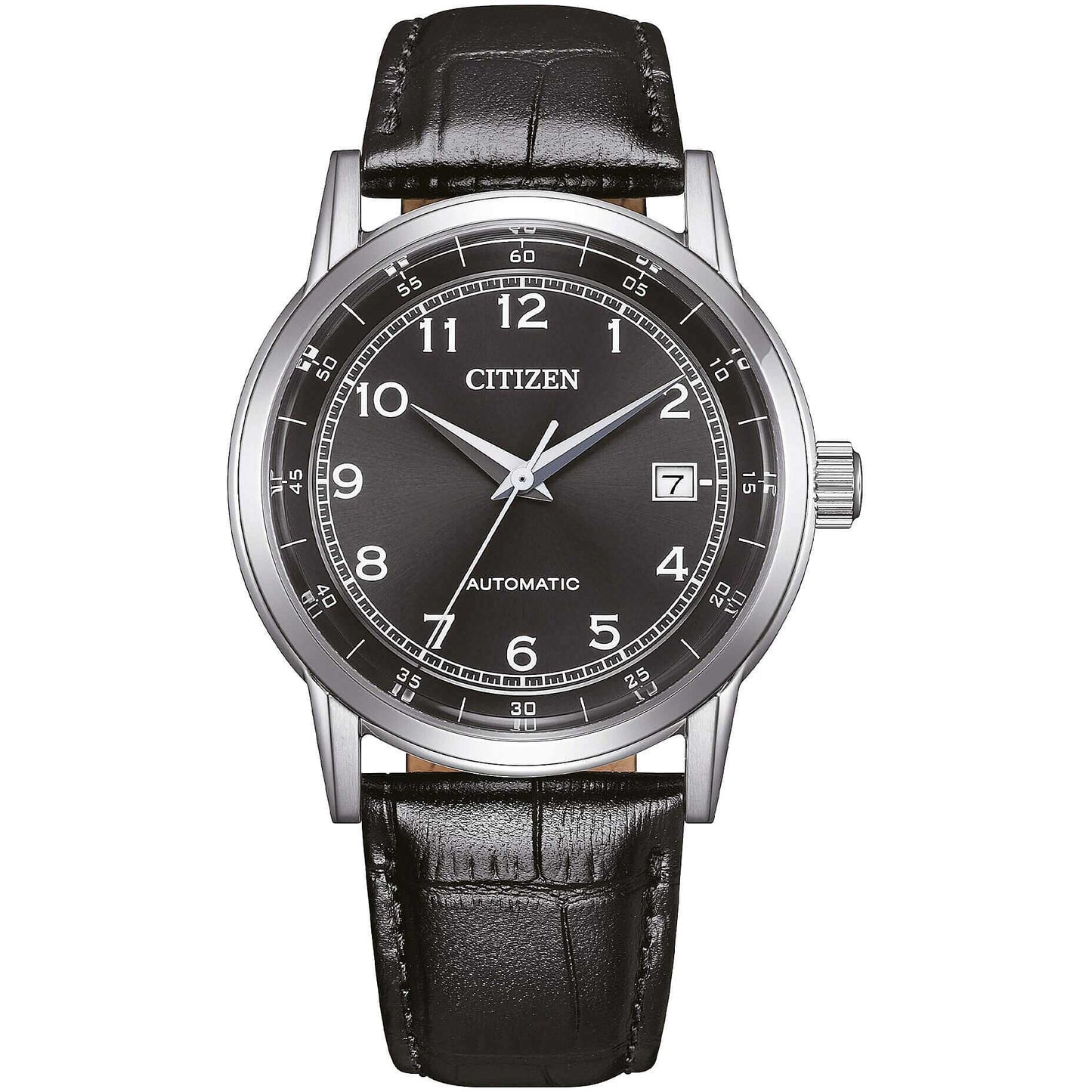 Orologio Citizen Of Action Automatico 40 mm Cinturino Pelle Nera