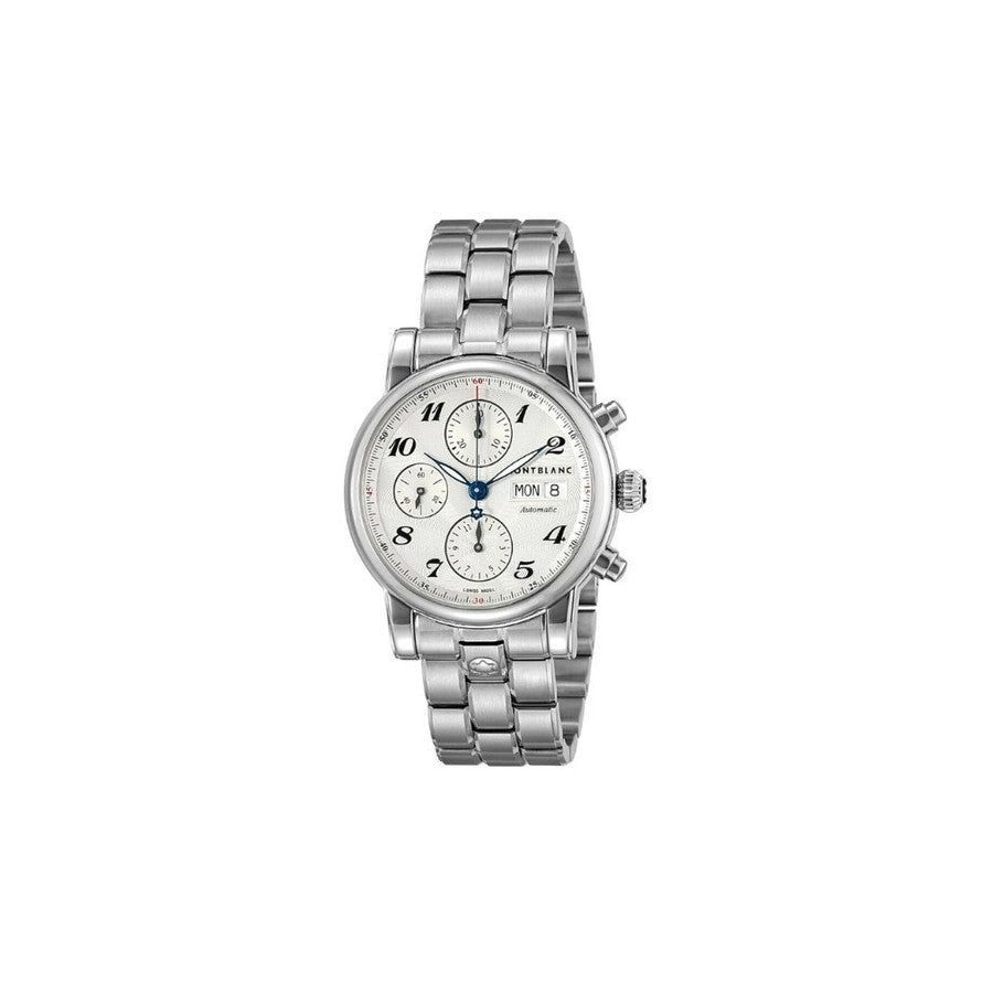 Orologio Montblanc Automatico Chrono Star Steel 39 mm Acciaio Braccialato